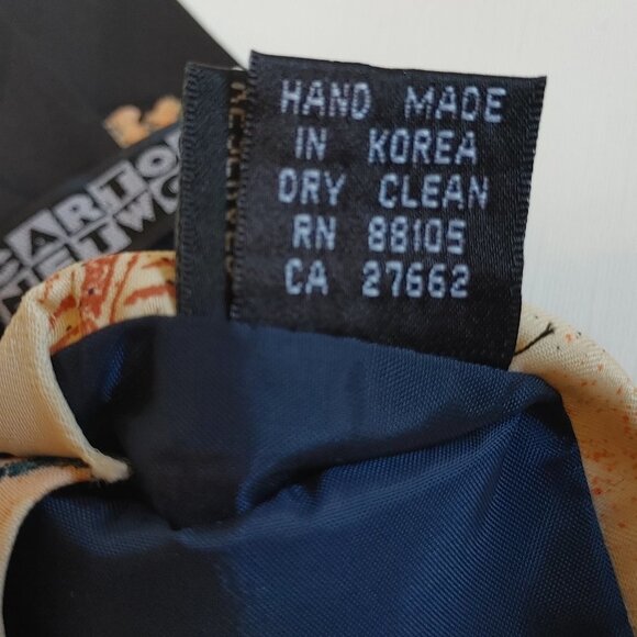 Hanna Barbera Cartoon Network Fred Flintstone George Jetson Hand Made Tie - Picture 5 of 5